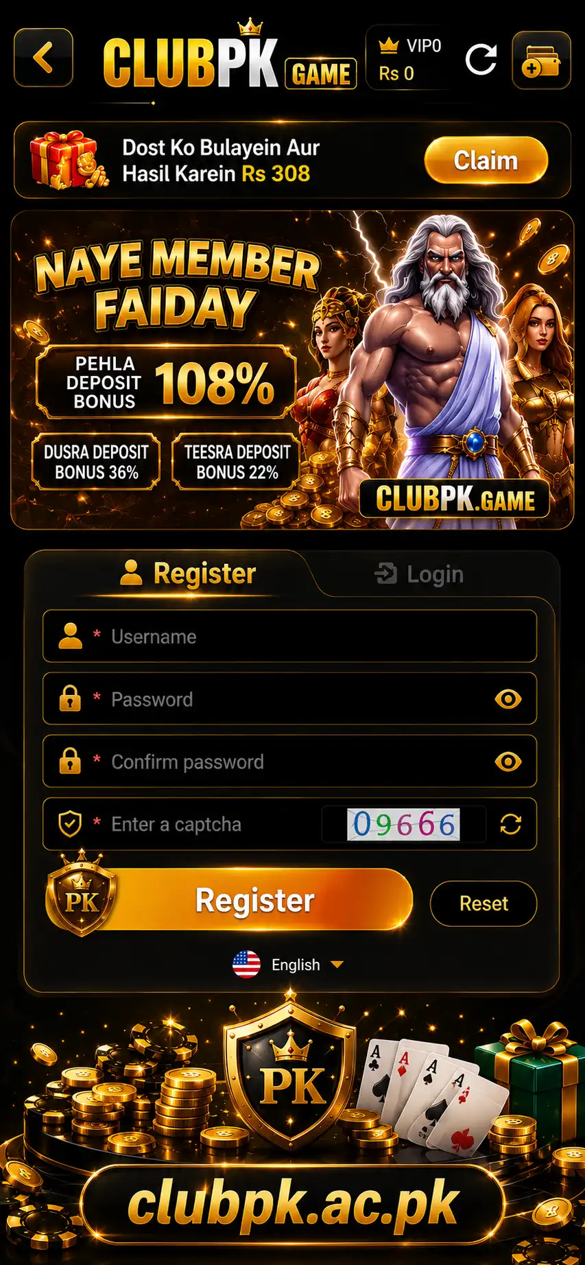 Clubpk registration